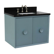 Load image into Gallery viewer, Bellaterra 400400-CAB-AB-BGR 31&quot; Single Wall Mount w/ Counter Top and Sink (Aqua Blue)