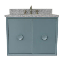 Load image into Gallery viewer, Bellaterra 400400-CAB-AB-GYO 31&quot; Single Wall Mount w/ Counter Top and Sink (Aqua Blue)