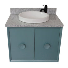 Load image into Gallery viewer, Bellaterra 400400-CAB-AB-GYRD 31&quot; Single Wall Mount w/ Counter Top and Sink (Aqua Blue)