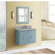 Load image into Gallery viewer, Bellaterra 400400-CAB-AB-GYR 31&quot; Single Wall Mount w/ Counter Top and Sink (Aqua Blue)