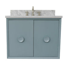 Load image into Gallery viewer, Bellaterra 400400-CAB-AB-WMR 31&quot; Single Wall Mount w/ Counter Top and Sink (Aqua Blue)