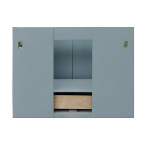 Bellaterra 400400-CAB-AB-WMR 31" Single Wall Mount w/ Counter Top and Sink (Aqua Blue)