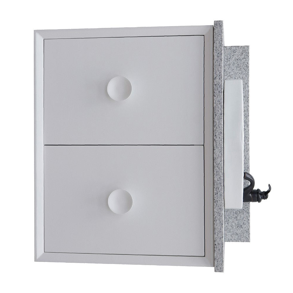 Bellaterra 400400-CAB-WH-GYRD 31" Single Wall Mount w/ Counter Top and Sink (White)