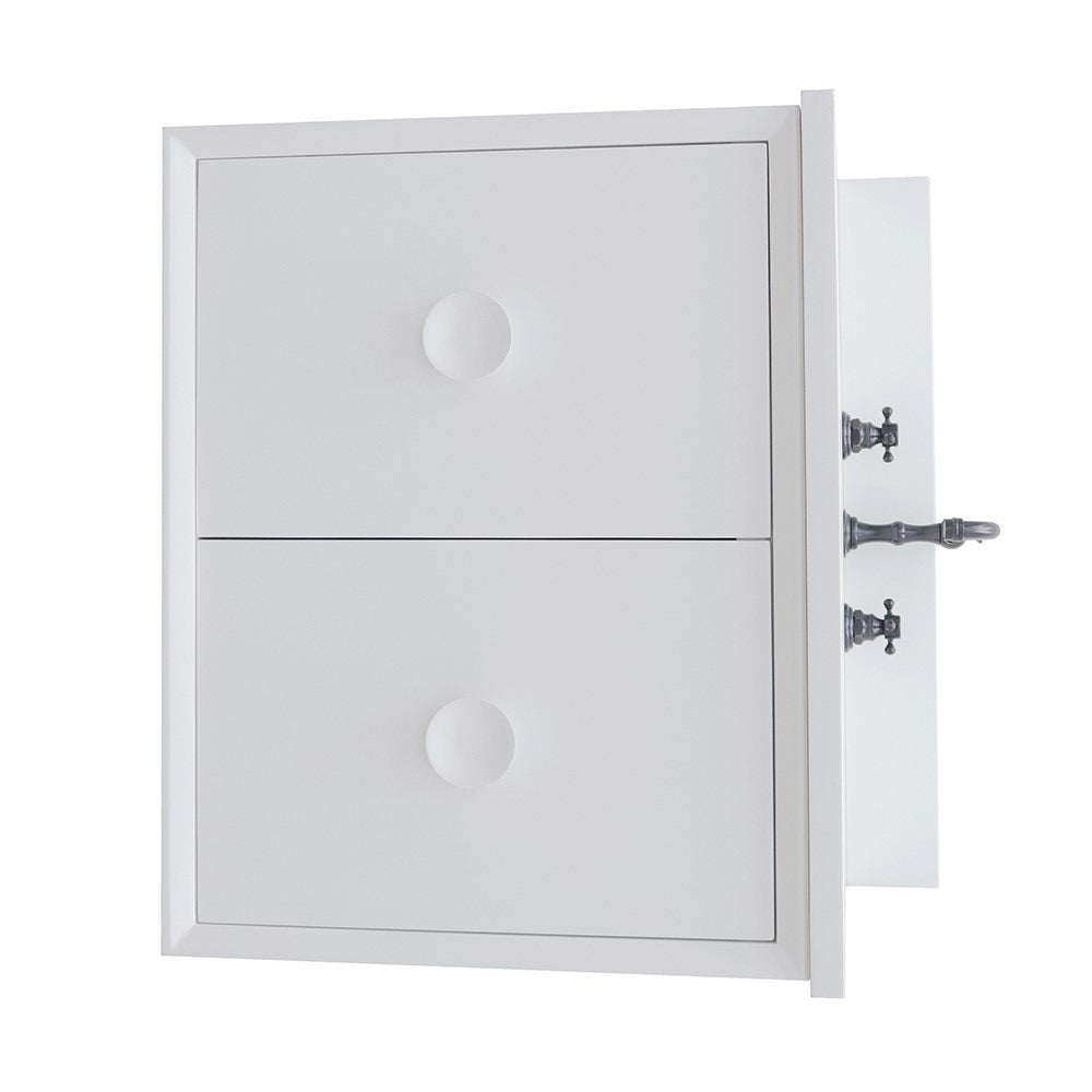 Bellaterra 400400-CAB-WH-WEO 31" Single Wall Mount w/ Counter Top and Sink (White)