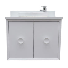 Load image into Gallery viewer, Bellaterra 400400-CAB-WH-WERD 31&quot; Single Wall Mount w/ Counter Top and Sink (White)