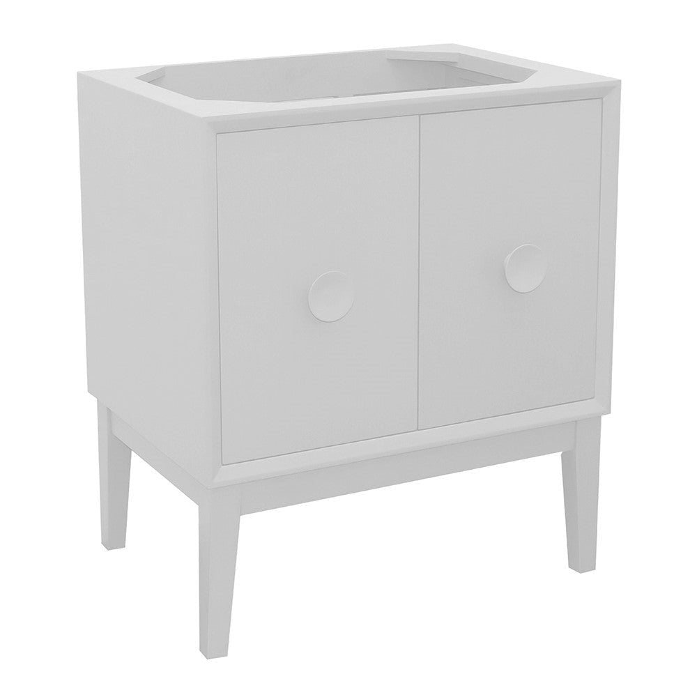 400400-WH 30" White Single-Vanity-Cabinet