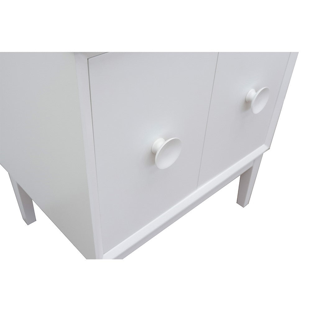 400400-WH 30" White Single-Vanity-Cabinet