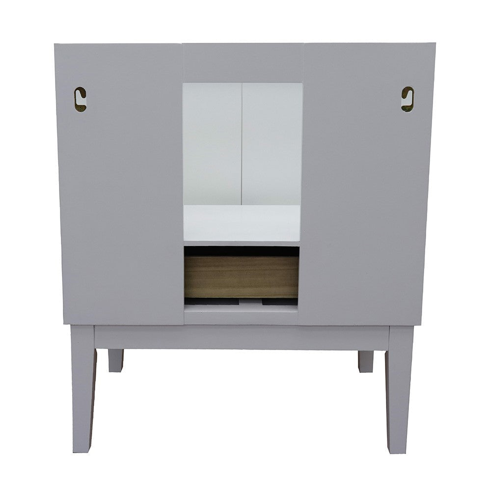 400400-WH 30" White Single-Vanity-Cabinet