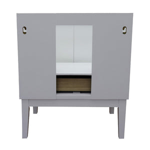 400400-WH 30" White Single-Vanity-Cabinet