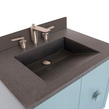 Load image into Gallery viewer, Bellaterra 400400C-AB-CTBL 31&quot; Wood Single Vanity w/ Concrete Top Rectangle Sink (Aqua Blue)
