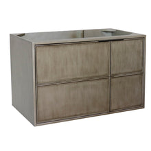 Load image into Gallery viewer, Bellaterra 400500-CAB-LN 36&quot; Single Wall Mount Vanity in Linen Brown Finish - Cabinet Only, Front