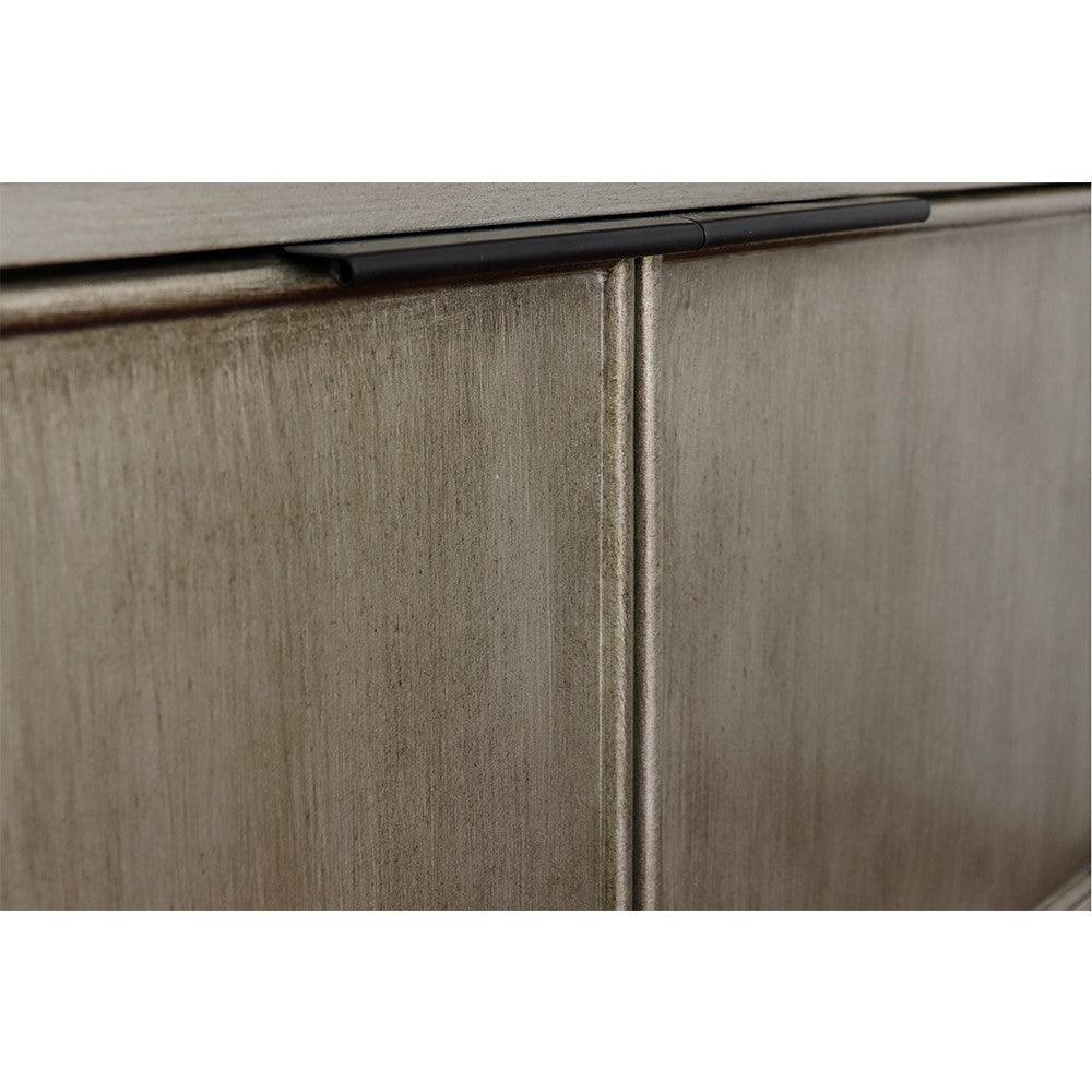 Bellaterra 37" Single Vanity in Linen Brown Finish with Counter Top and Sink 400500-LN, White Quartz / Round, Close