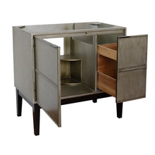 Load image into Gallery viewer, Bellaterra 400500-LN 36&quot; Single Vanity in Linen Brown Finish - Cabinet Only, Inside View
