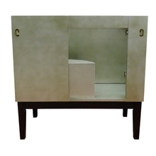 Load image into Gallery viewer, Bellaterra 400500-LN 36&quot; Single Vanity in Linen Brown Finish - Cabinet Only, Backside