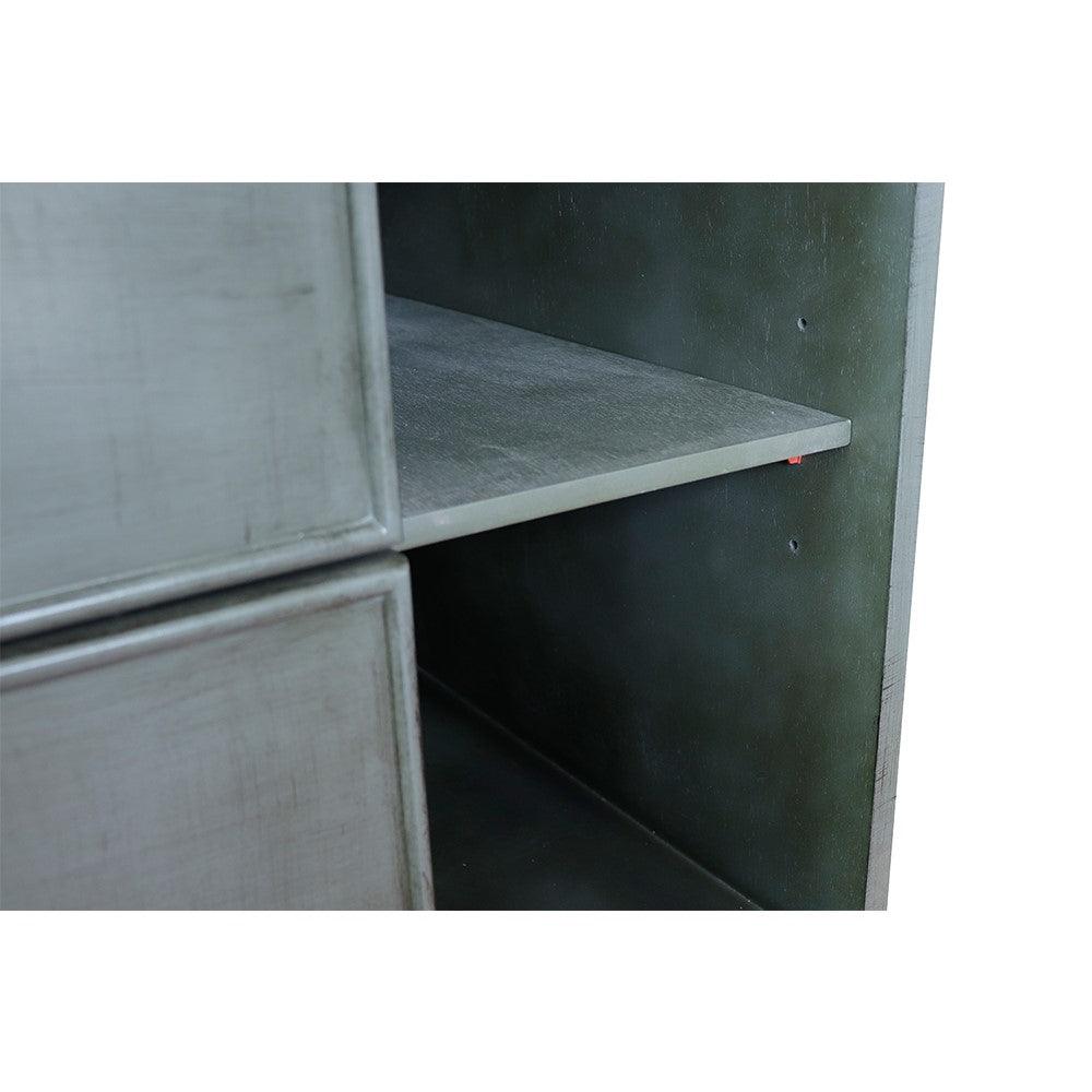 Bellaterra 400502-CAB-LY 36" Single Wall Mount Vanity in Linen Gray Finish - Cabinet Only, Inside