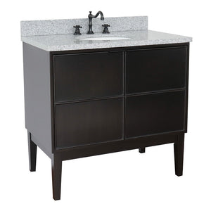 Bellaterra 37" Single Vanity Cappuccino Finish with Counter Top and Sink 400503-CP