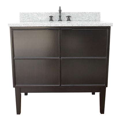 Bellaterra 37" Single Vanity Cappuccino Finish with Counter Top and Sink 400503-CP