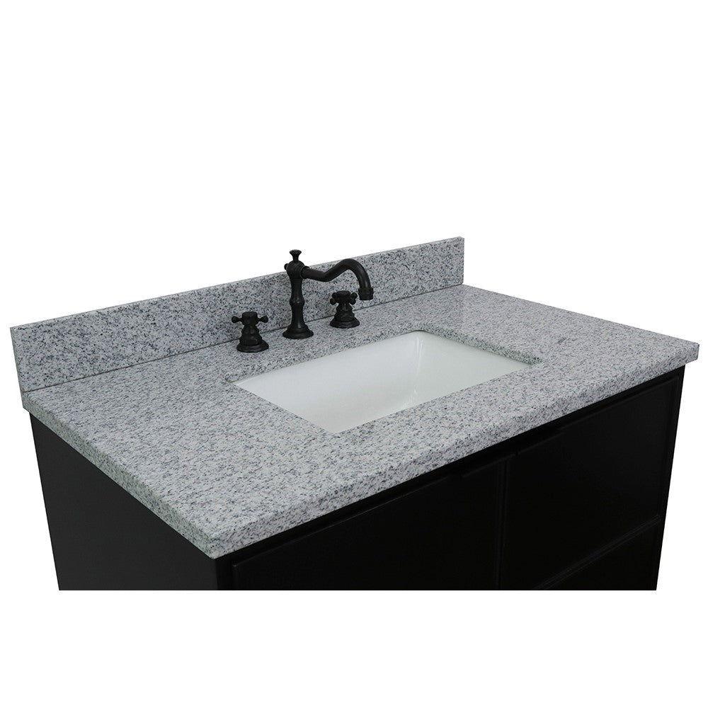 Bellaterra 37" Single Vanity Cappuccino Finish with Counter Top and Sink 400503-CP