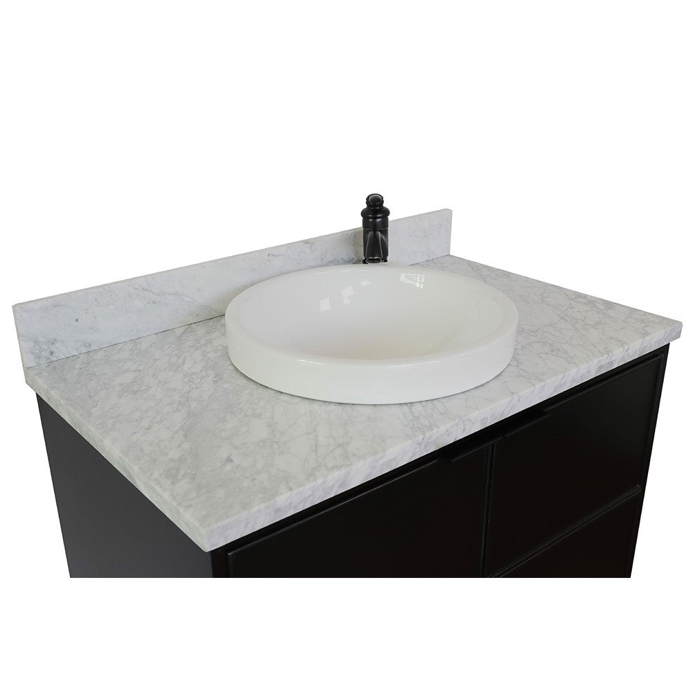 Bellaterra 37" Single Vanity Cappuccino Finish with Counter Top and Sink 400503-CP