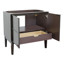 Load image into Gallery viewer, Bellaterra 400503-CP 36&quot; Single Vanity in Cappuccino Finish - Cabinet Only, Inside 