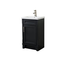 Load image into Gallery viewer, Dark Gray Terni 20 in. Single Sink Vanity with White Ceramic Sink Top, Brushed nickel Hardware Finish