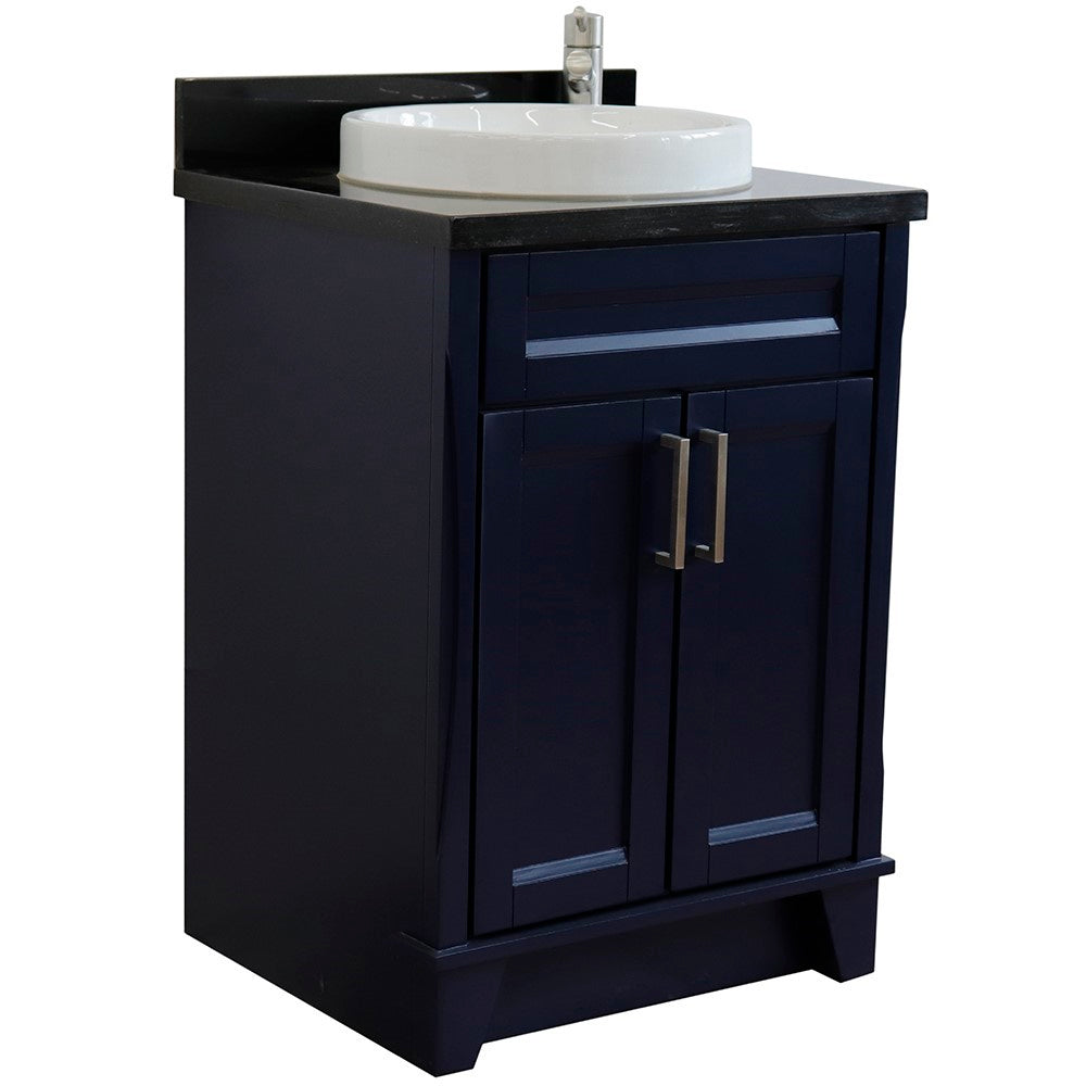 Bellaterra 25" Wood Single Vanity w/ Counter Top and Sink 400700-25-BU-BGRD (Blue)