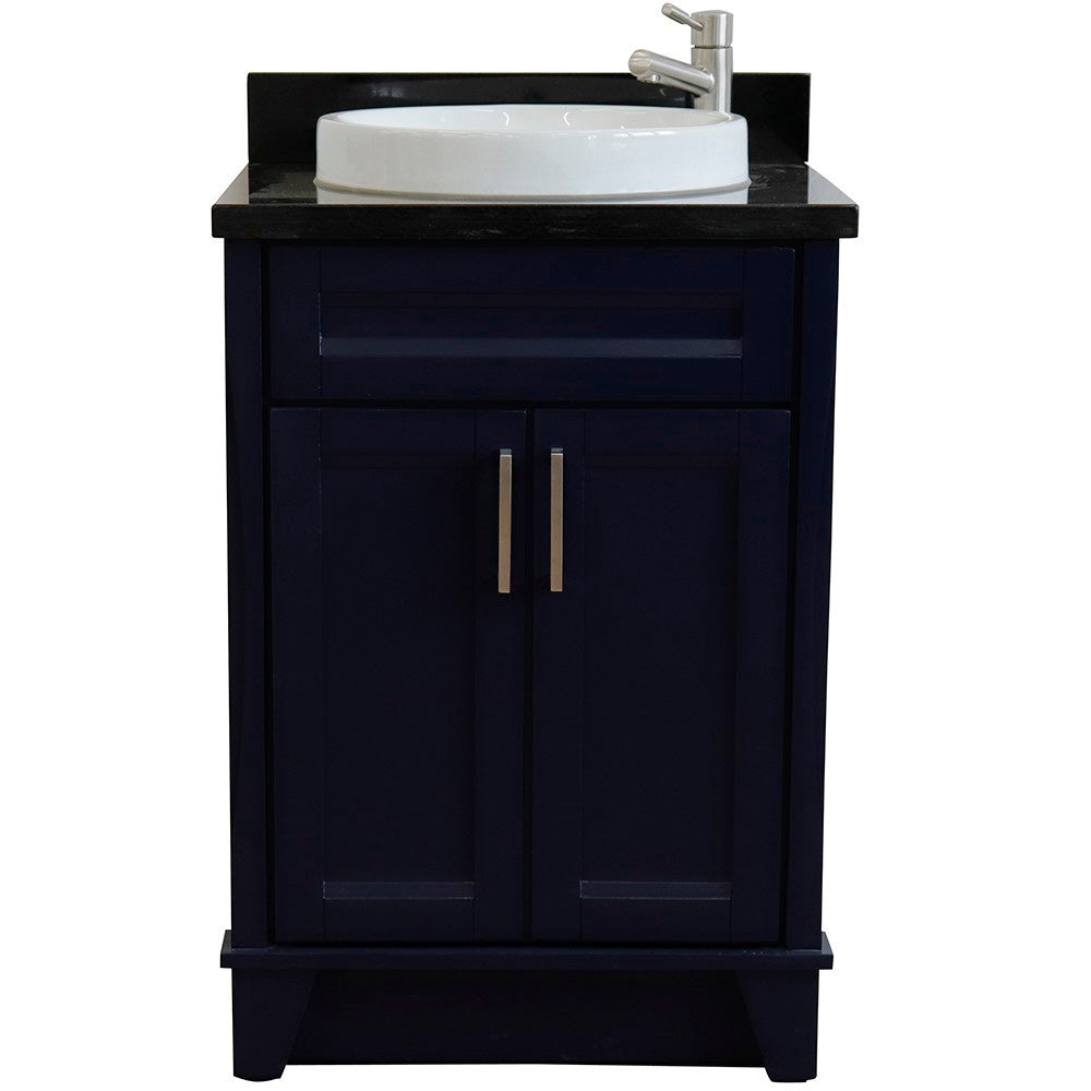 Bellaterra 25" Wood Single Vanity w/ Counter Top and Sink 400700-25-BU-BGRD (Blue)