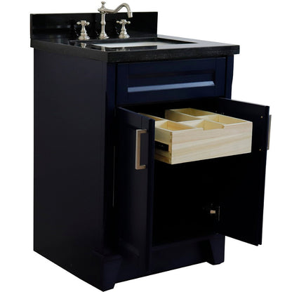 Bellaterra 25" Wood Single Vanity w/ Counter Top and Sink 400700-25-BU-BGR (Blue)