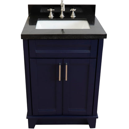 Bellaterra 25" Wood Single Vanity w/ Counter Top and Sink 400700-25-BU-BGR (Blue)