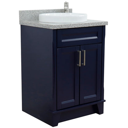 Bellaterra 25" Wood Single Vanity w/ Counter Top and Sink 400700-25-BU-GYRD (Blue)