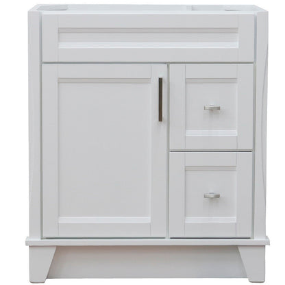 400700-30-WH White 30” Single Sink Vanity Top - Cabinet Only 