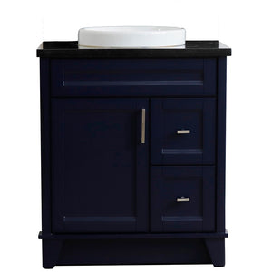 Bellaterra 400700-31-BU-BGRD 31" Wood Single Vanity w/ Counter Top and Sink (Blue)