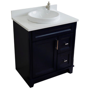 Bellaterra 400700-31-BU-WERD 31" Wood Single Vanity w/ Counter Top and Sink (Blue)