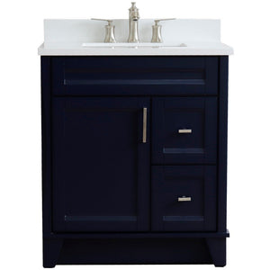 Bellaterra 400700-31-BU-WER 31" Wood Single Vanity w/ Counter Top and Sink (Blue)