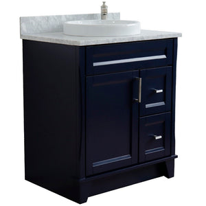 Bellaterra 400700-31-BU-WMRD 31" Wood Single Vanity w/ Counter Top and Sink (Blue)