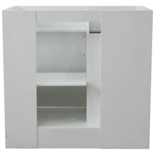 Load image into Gallery viewer, Bellaterra 400700-36R 36&quot; Single Sink Vanity - Cabinet Only - Right Drawers - White, Backside