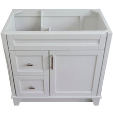 Load image into Gallery viewer, Bellaterra 400700-36R 36&quot; Single Sink Vanity - Cabinet Only - Right Drawers - White, Top Inside