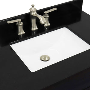 Bellaterra Gray 37" Single Sink Vanity, Center Sink- Right Drawers 400700-37R-DG Rectangle