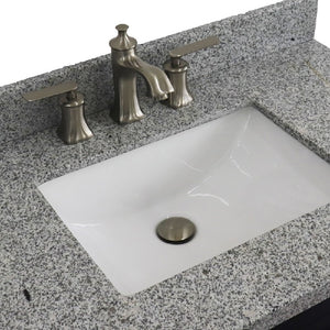 Bellaterra Gray 37" Single Sink Vanity, Center Sink- Right Drawers 400700-37R-DG Recatngle