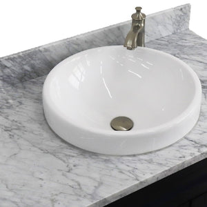 Bellaterra White 37" Single Vanity Center Sink/Left Door 400700-37L-WH Round