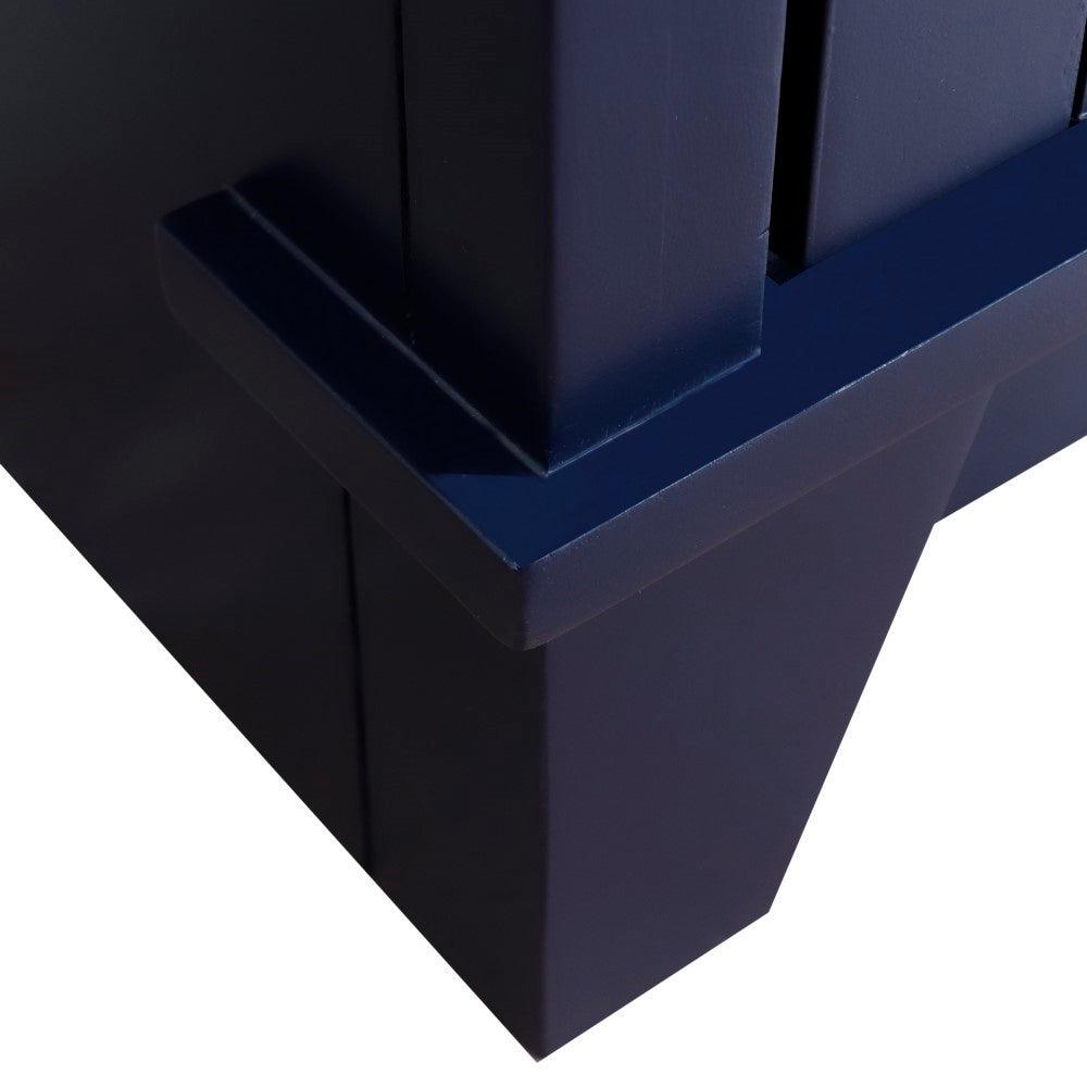Bellaterra Blue 37" Single Sink Vanity with Counter Top and Left Sink -Left Door 400700-37L-BU