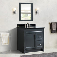Load image into Gallery viewer, Bellaterra 37&quot; Single Sink Gray Vanity, Counter Top and Center Sink - Left Door 400700-37L-DG