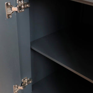 Bellaterra Terni Freestanding Gray 37" Single Sink Vanity, Counter Top, Left Sink - Left Door 400700-37L-DG