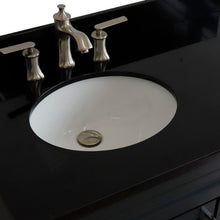 Load image into Gallery viewer, Bellaterra Gray 37&quot; Single Sink Vanity, Left Sink &amp; Door 400700-37L-DG Oval