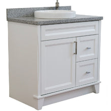 Load image into Gallery viewer, Bellaterra White 37&quot; Single Vanity Center Sink/Left Door 400700-37L-WH Round