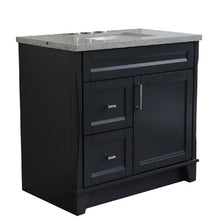 Load image into Gallery viewer, Bellaterra Gray 37&quot; Single Sink Vanity, Center Sink- Right Drawers 400700-37R-DG Recatngle