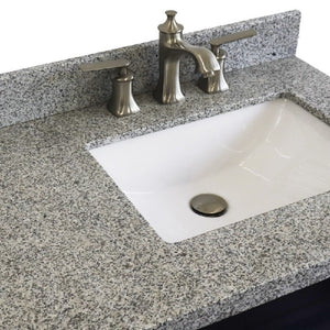 Bellaterra Dark Gray 37" Single Vanity w/ Counter Top and Left Sink-Right Drawers 400700-37R-DG-GYRR