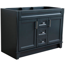 Load image into Gallery viewer, Bellaterra 48&quot; Double Sink Vanity - Cabinet Only 400700-48D, Dark Gray, Front