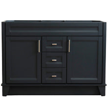 Load image into Gallery viewer, Bellaterra 48&quot; Double Sink Vanity - Cabinet Only 400700-48D, Dark Gray, Front