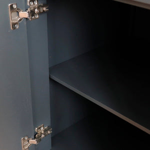 Bellaterra 48" Double Sink Vanity - Cabinet Only 400700-48D, Dark Gray, Inside